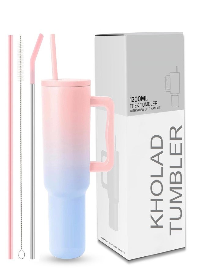 KHOLAD Stainless Steel Vacuum Insulated Tumbler with Lid and Straw Pack of 1 Quencher H2.0 FlowState Coffee Sipper for Water, Iced Tea or Coffee, Smoothie and More 1200ml (Candy - 40oz) - Image 1